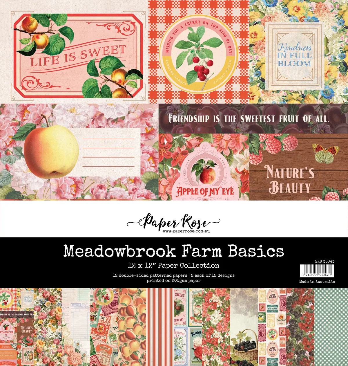 Meadowbrook Farm Basics 12X12 Paper Collection 35043 1