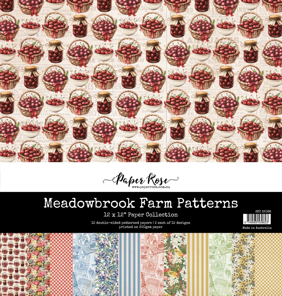 Meadowbrook Farm Patterns 12X12 Paper Collection 35088 1