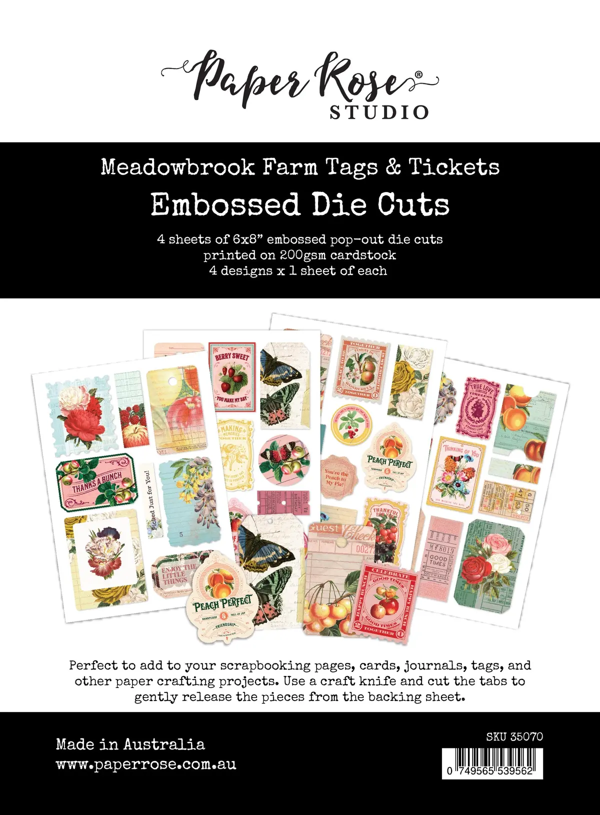 Meadowbrook Farm Tags & Tickets Embossed Die Cuts 35070 1