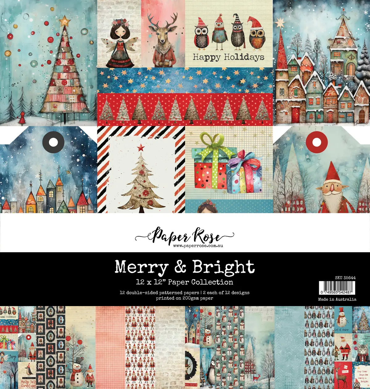 Merry And Bright 12X12 Paper Collection 35644 1