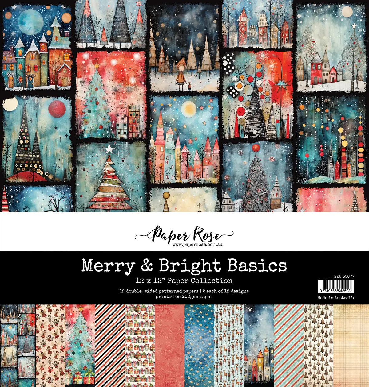 Merry And Bright Basics 12X12 Paper Collection 35677 1