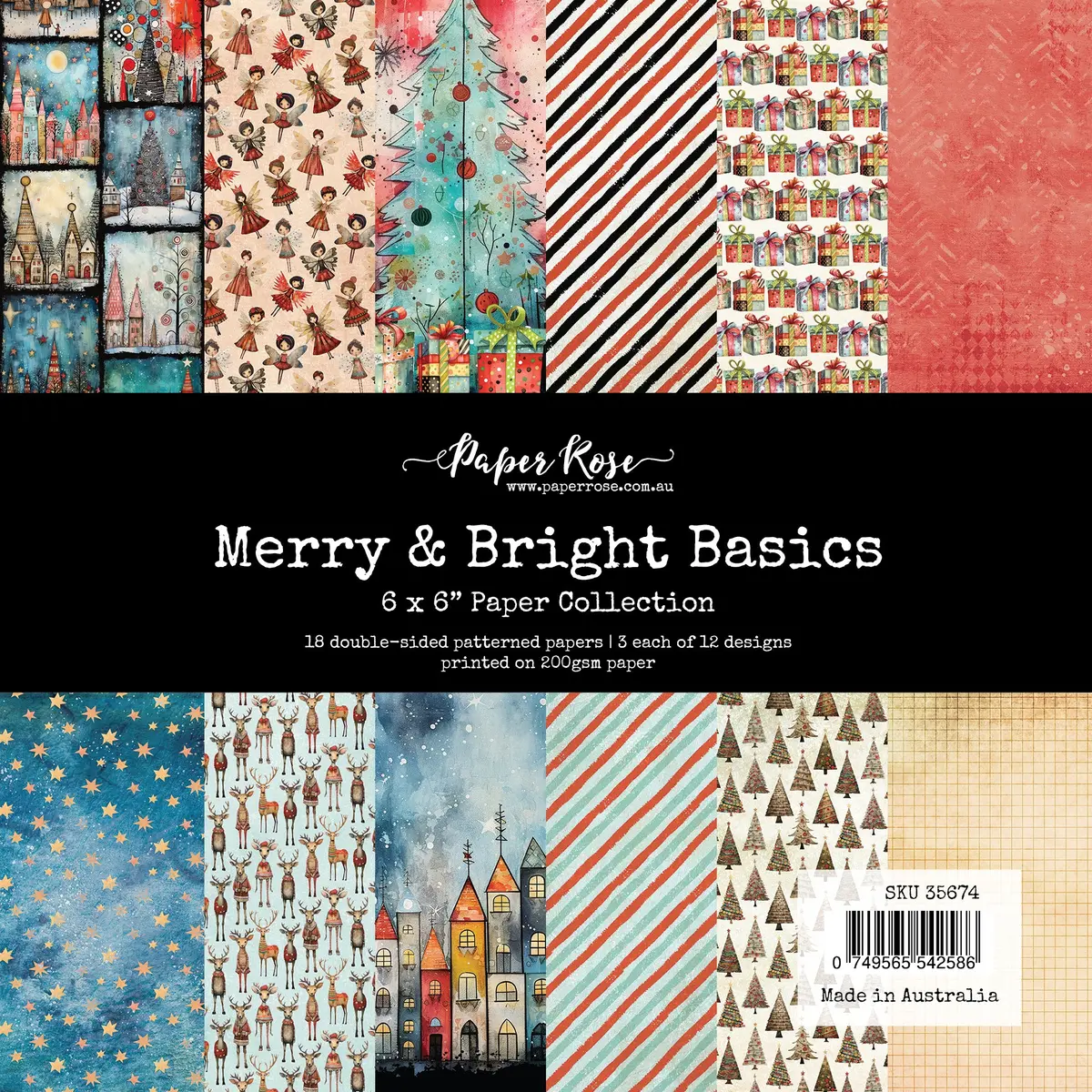 Merry And Bright Basics 6X6 Paper Collection 35674 1