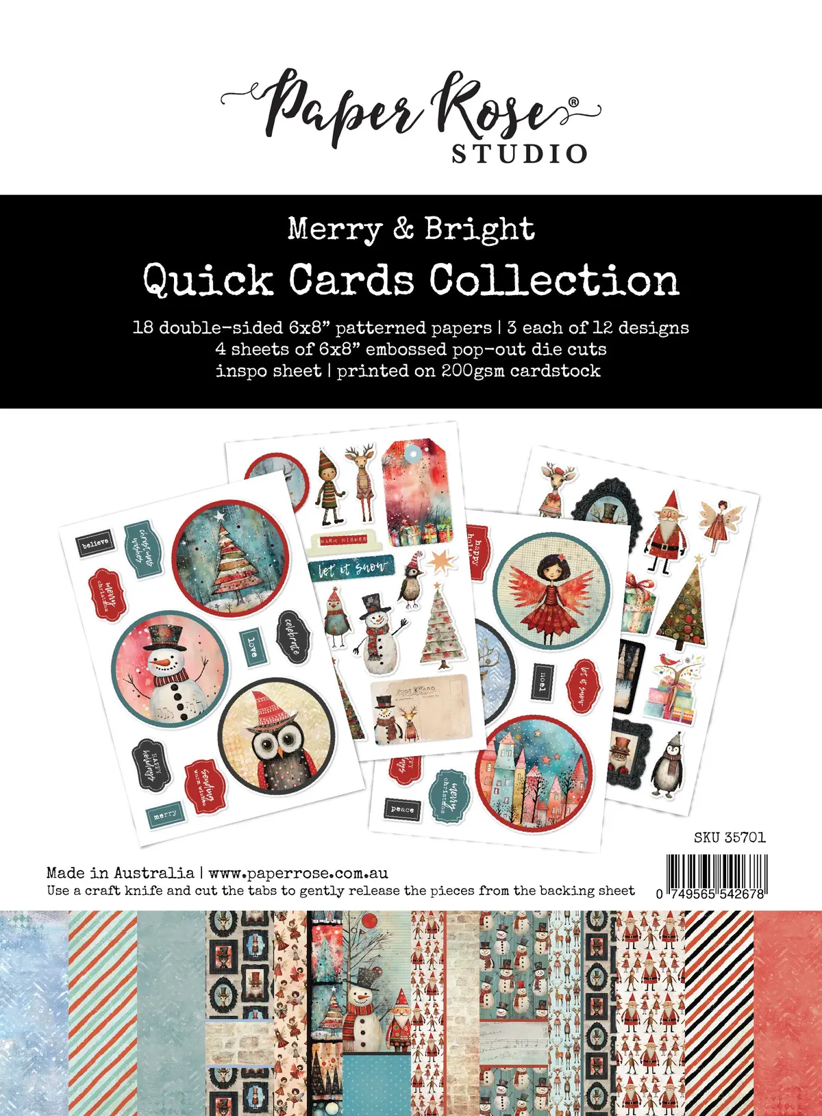 Merry And Bright Quick Cards Kit 35701 1