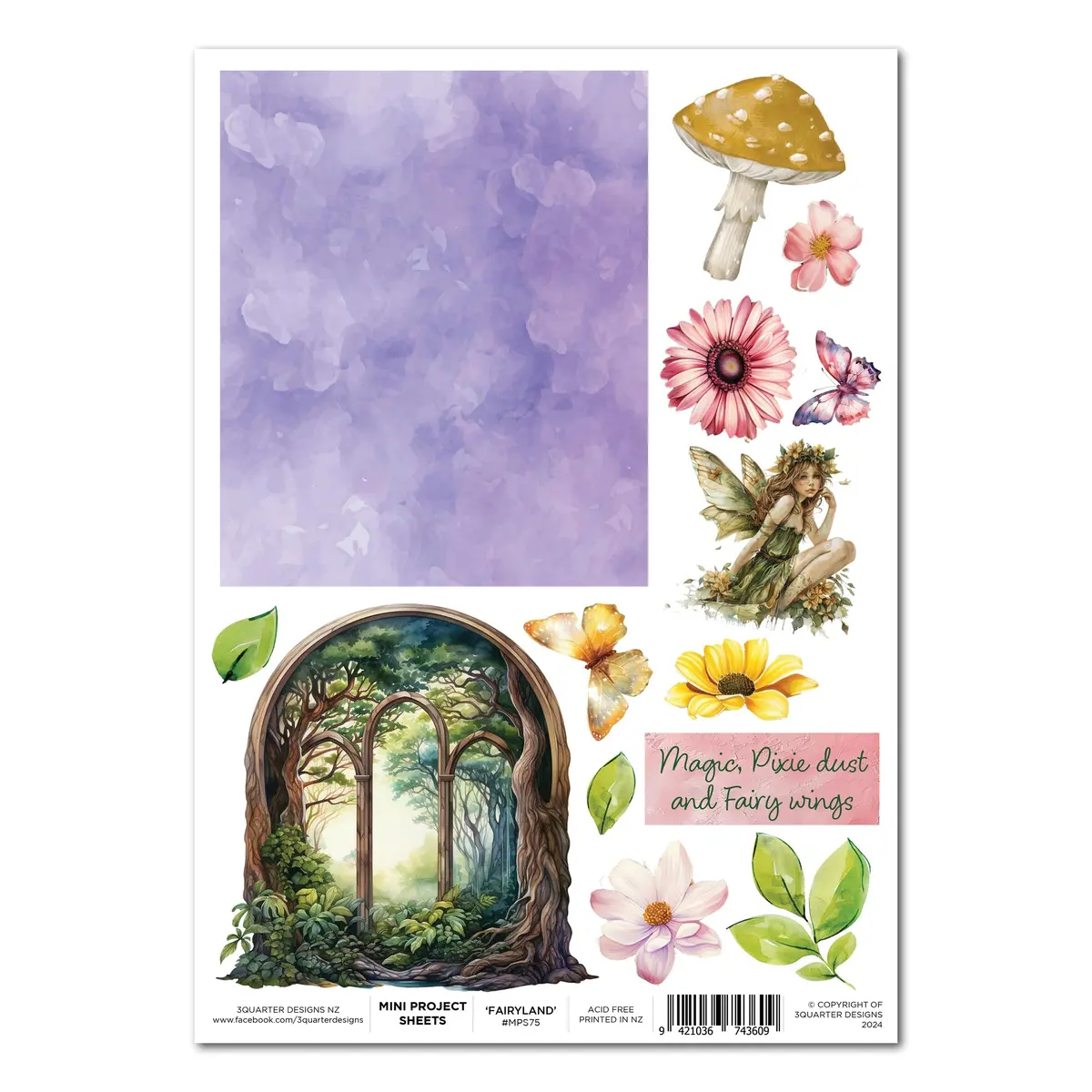 3Quarter Designs Visiting Fairyland - Mini Project Sheet 1