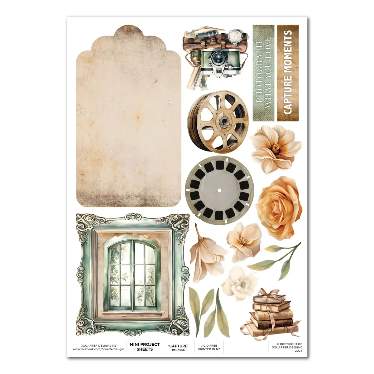 3Quarter Designs Captured Moments - Mini Project Sheet 1