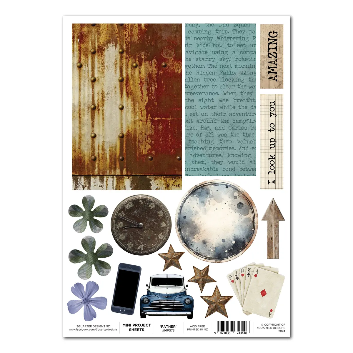 3Quarter Designs Father Figure - Mini Project Sheet 1