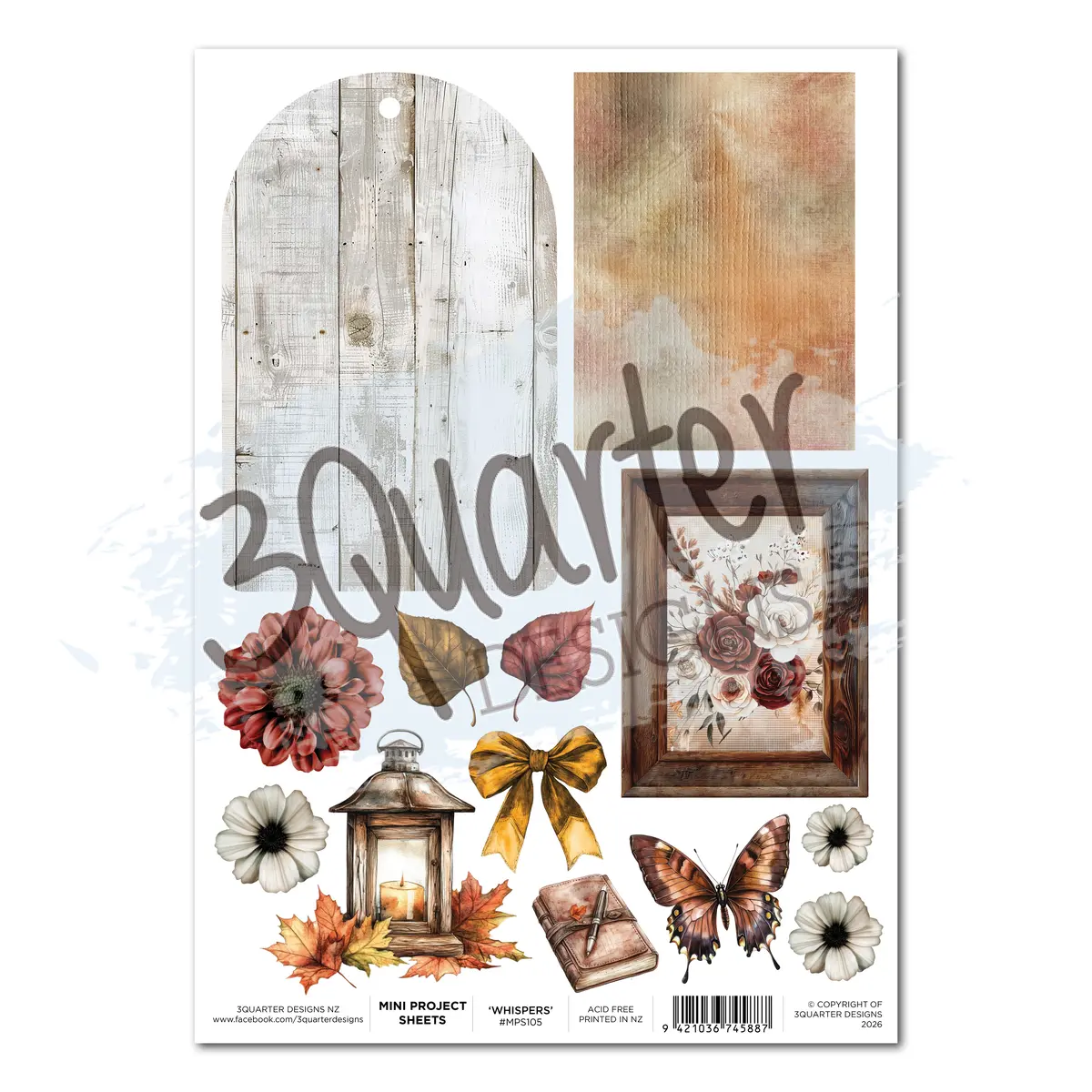3Quarter Designs Autumn Whispers - Mini Project Sheet 1