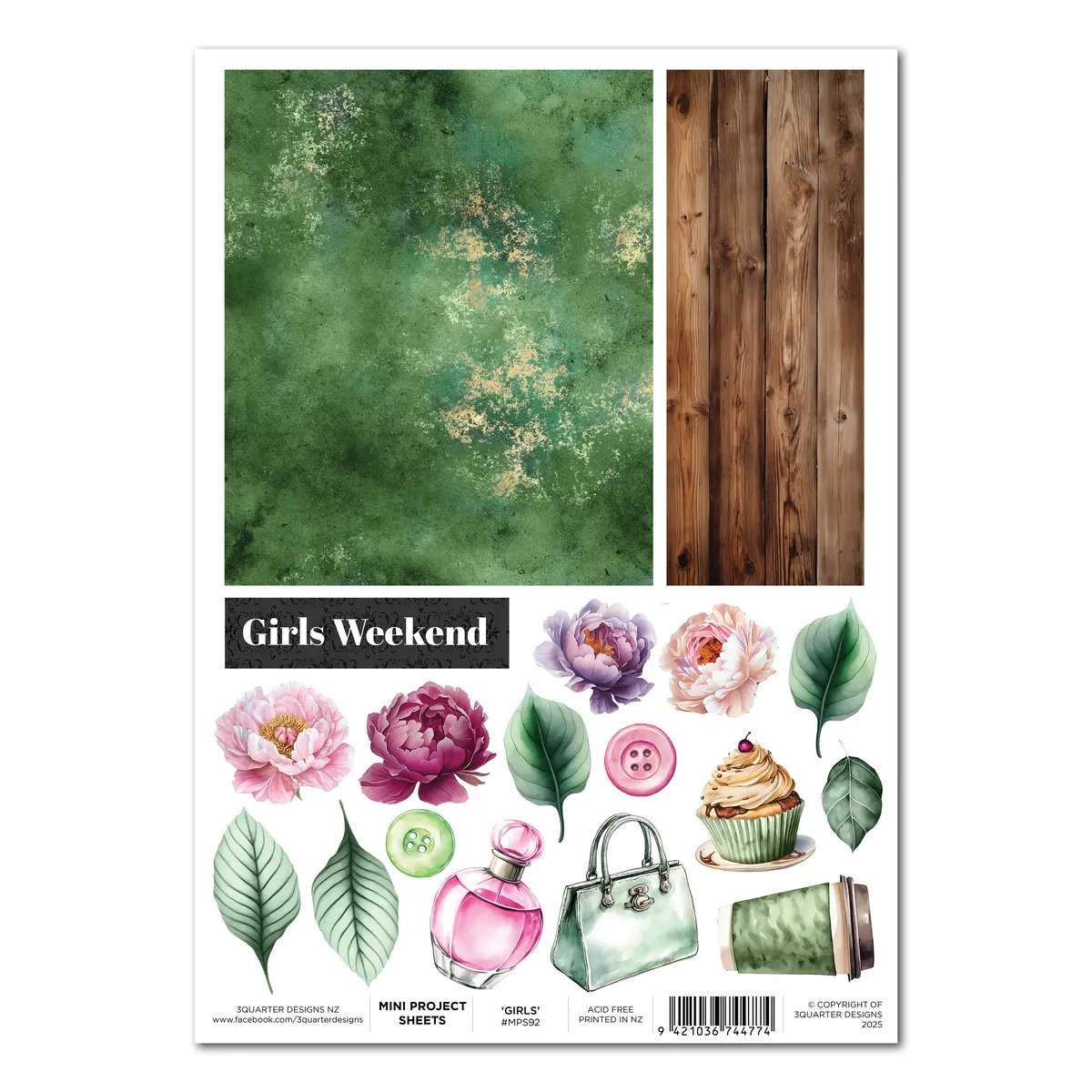 3Quarter Designs Girls Weekend - Mini Project Sheet 1
