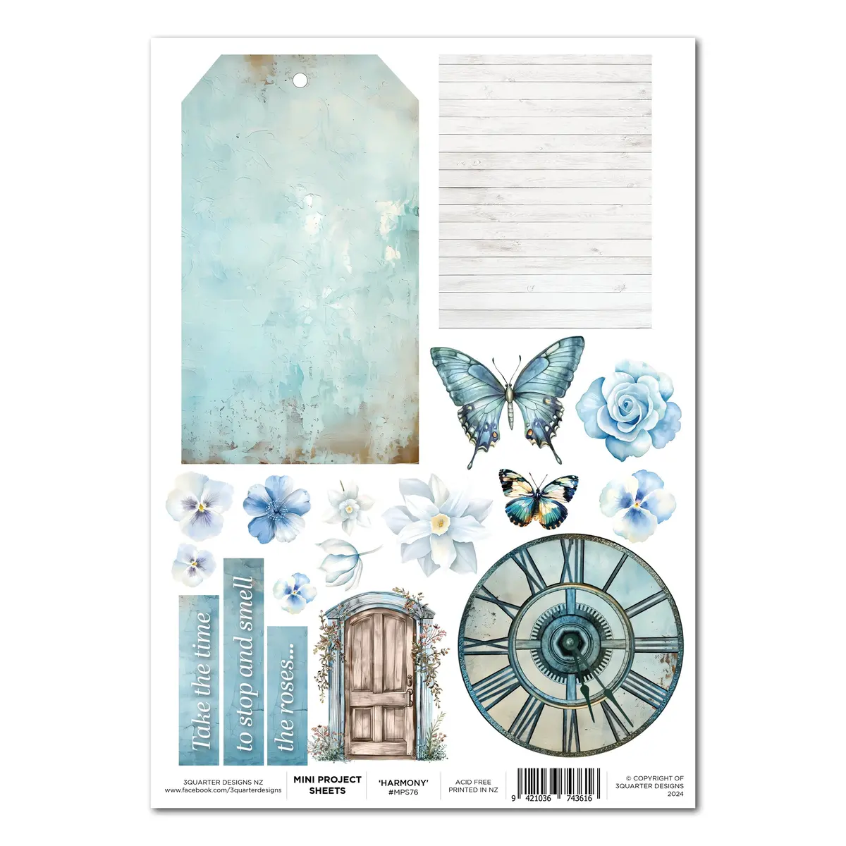 3Quarter Designs Delicate Harmony - Mini Project Sheet 1