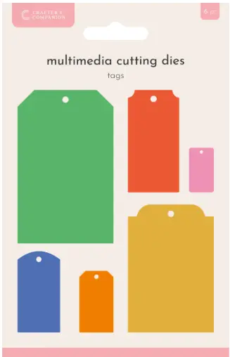Crafters Companion Multi Media Die Set - Media Tags 1