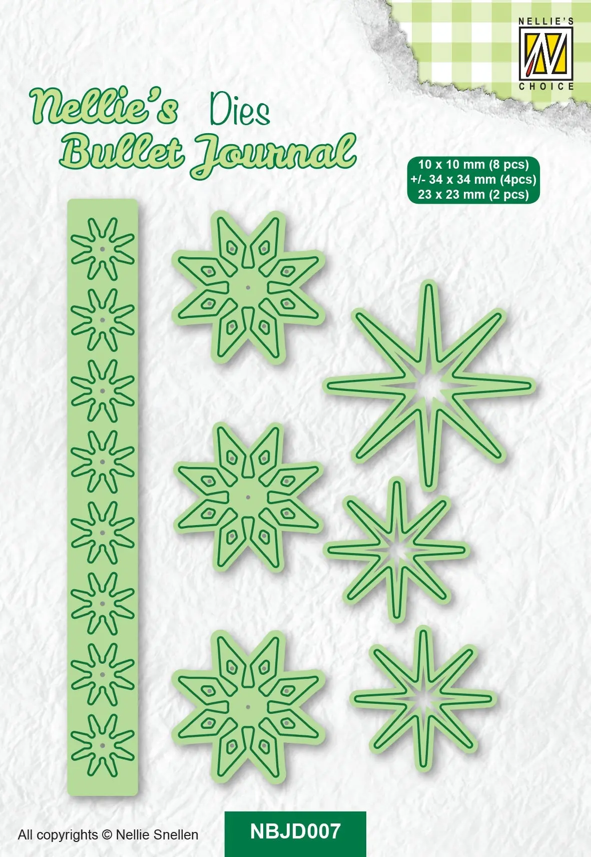 Nellie's Choice Nellie's Bullet Journal Die - Flowers-2 1