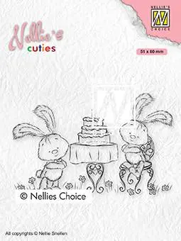 Nellie's Cuties Clear Stamp Javi Birthday Party 1