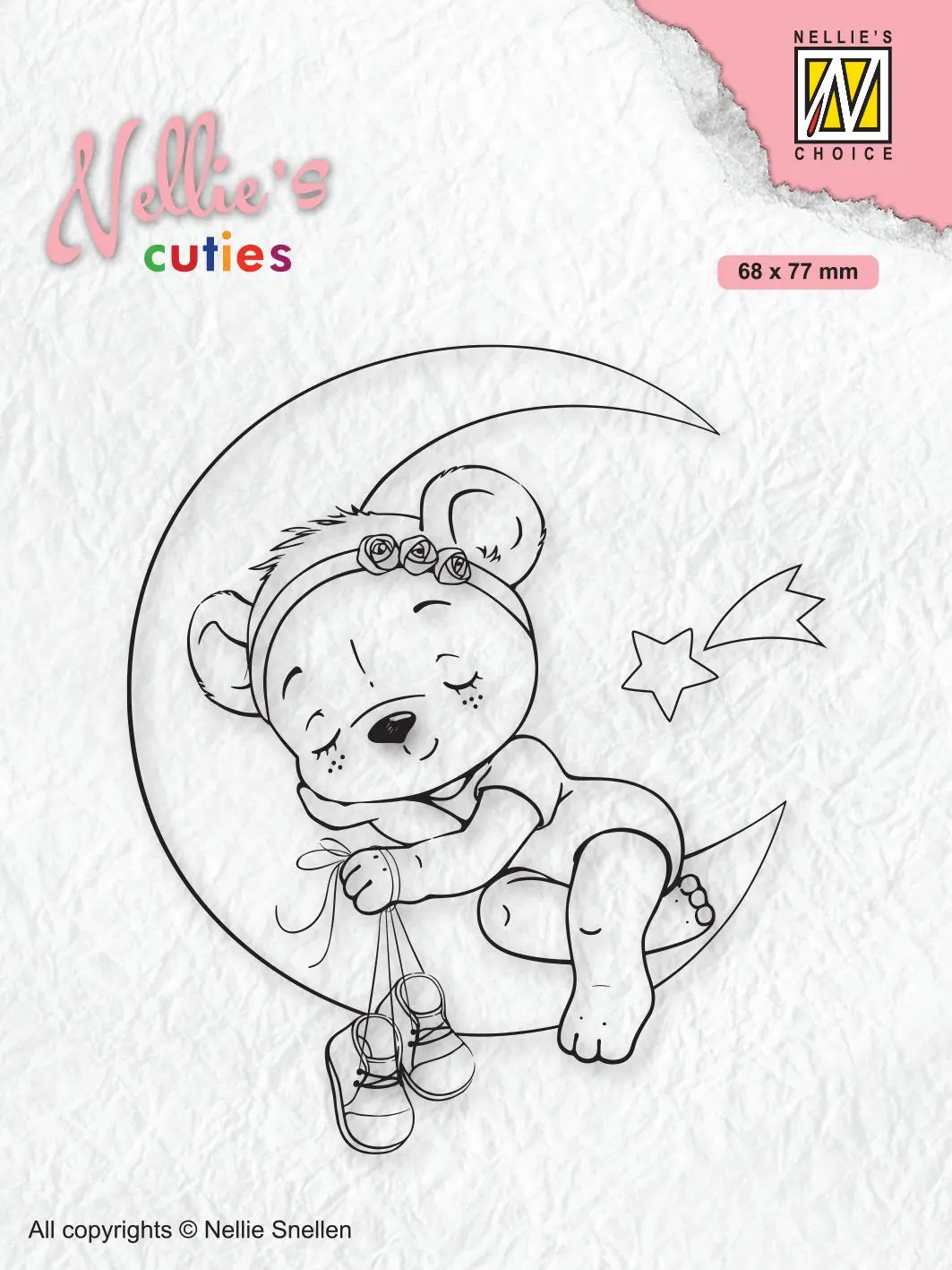Nellie's Choice Clear Stamp Christmas Cuties Dreaming Of A White Christmas 1