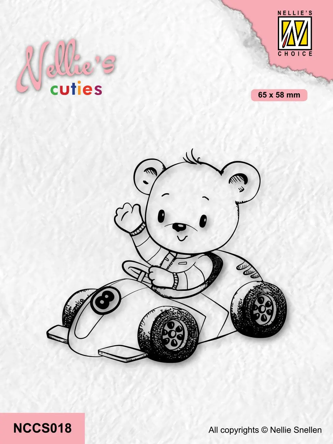 Nellie's Choice Clear Stamp Nellie's Cuties - Young Driver 1