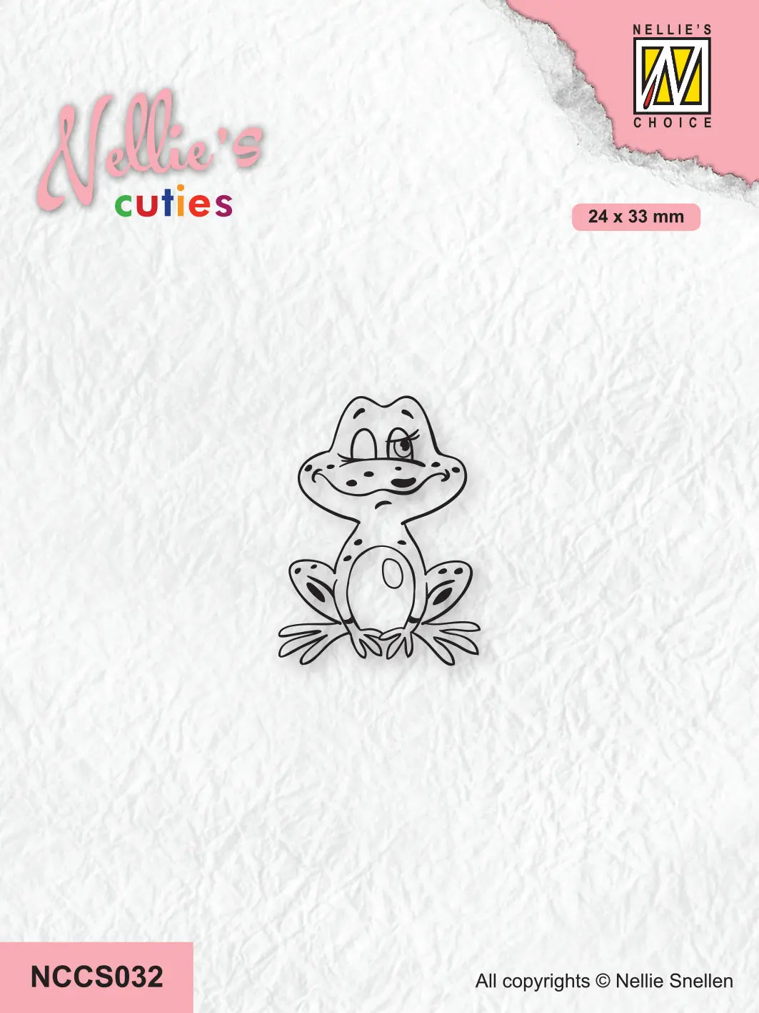 Nellie's Choice Clear Stamp Nellie's Cuties - Frog Series - Frog-2 1