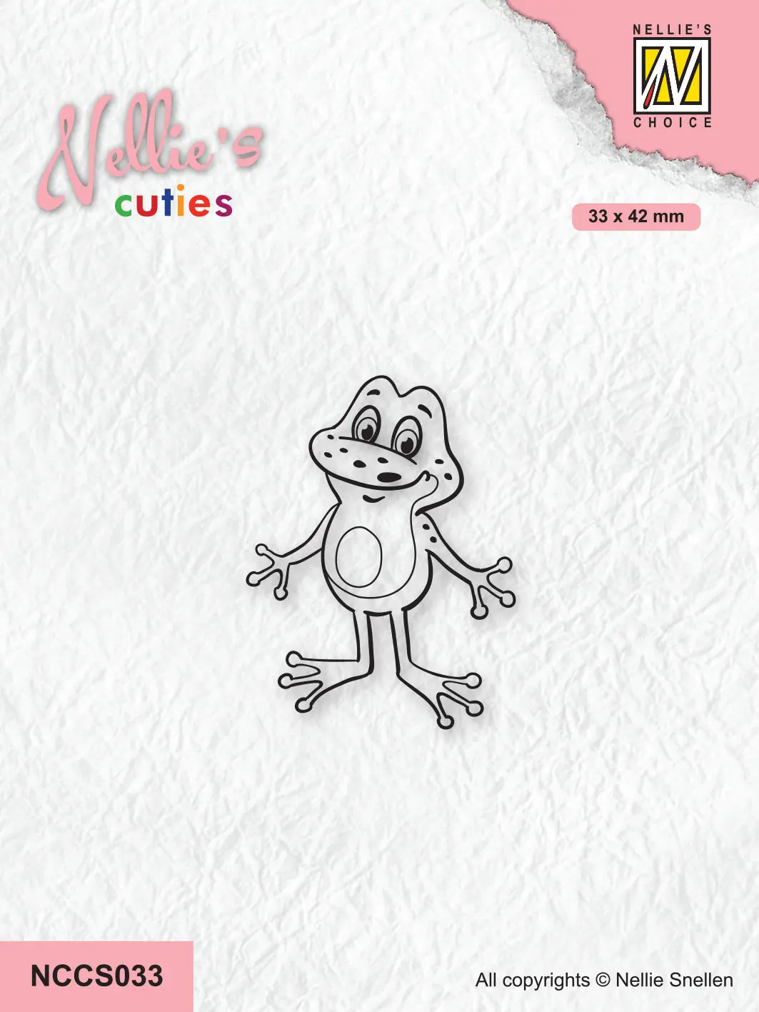 Nellie's Choice Clear Stamp Nellie's Cuties - Frog Series - Frog-3 1