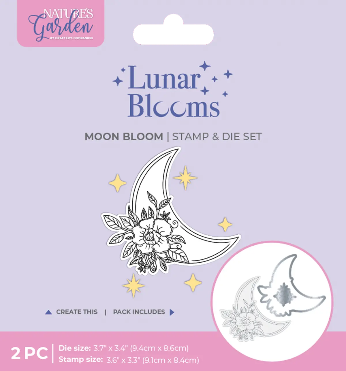 Natures Garden Lunar Blooms Stamp & Die - Moon Bloom 1