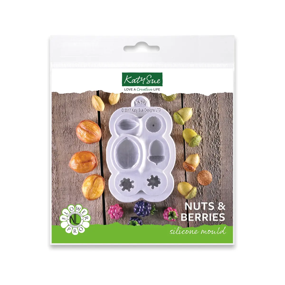 Flower Pro Nuts & Berries Silicone Mould 1