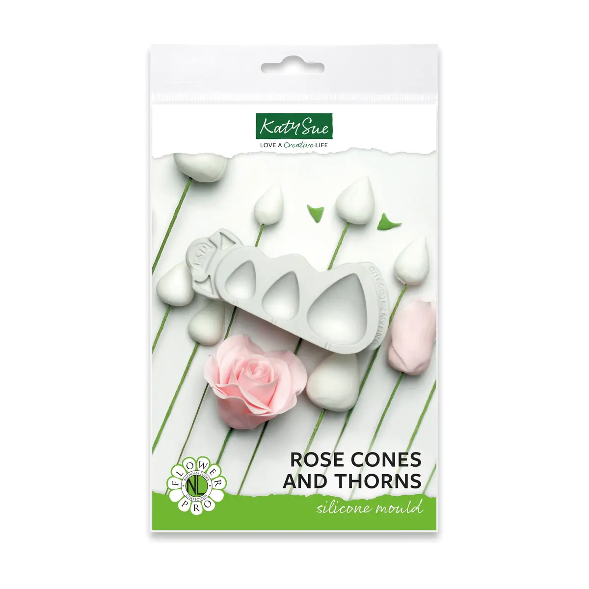 Flower Pro Rose Cones And Thorns Silicone Mould 1