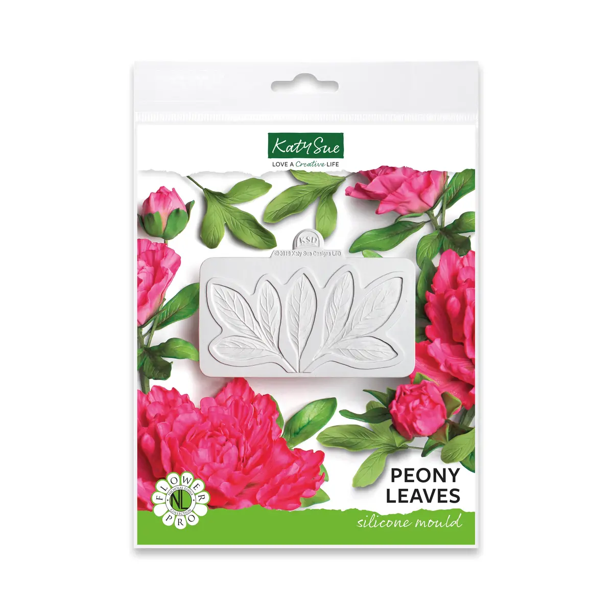 Flower Pro Peony Leaves Silicone Mould 1