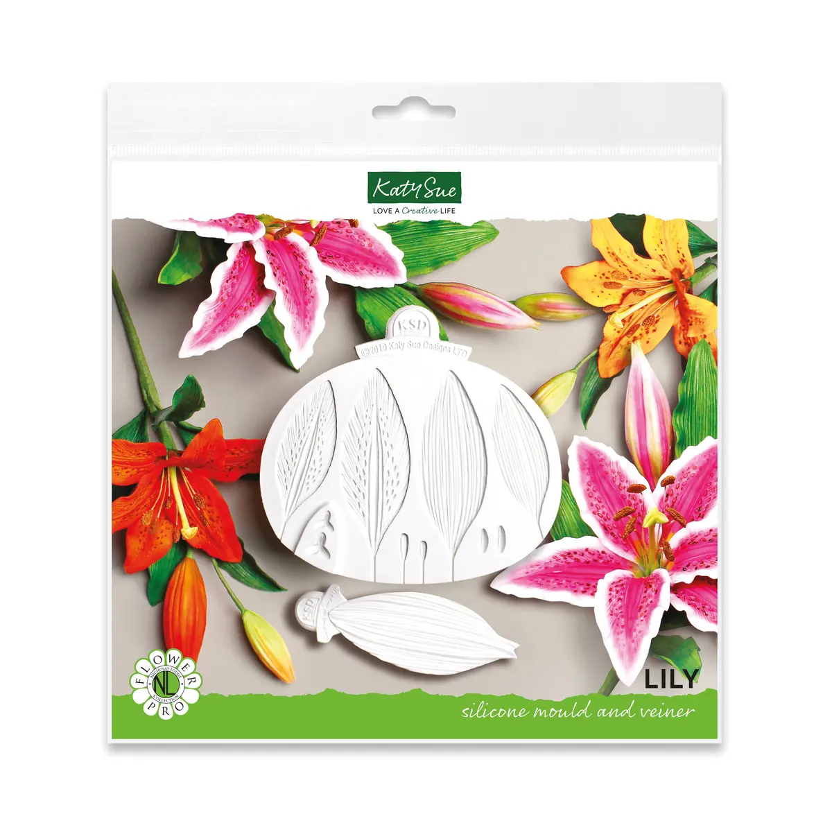 Flower Pro Lily Silicone Mould And Veiner 1