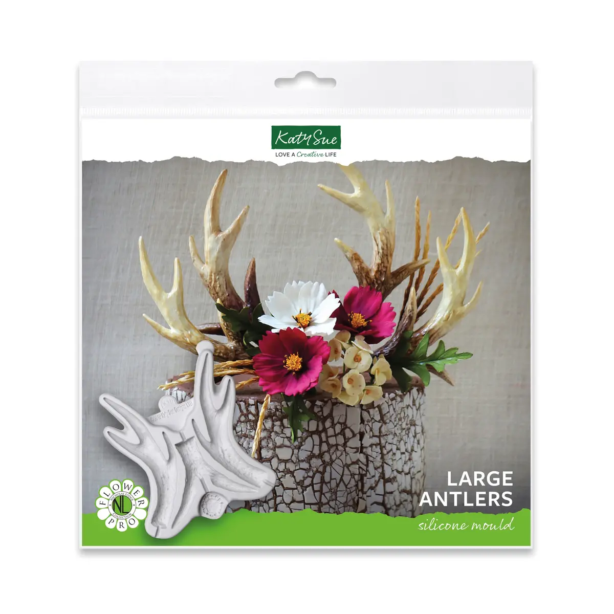 Flower Pro Large Antlers Silicone Mould 1