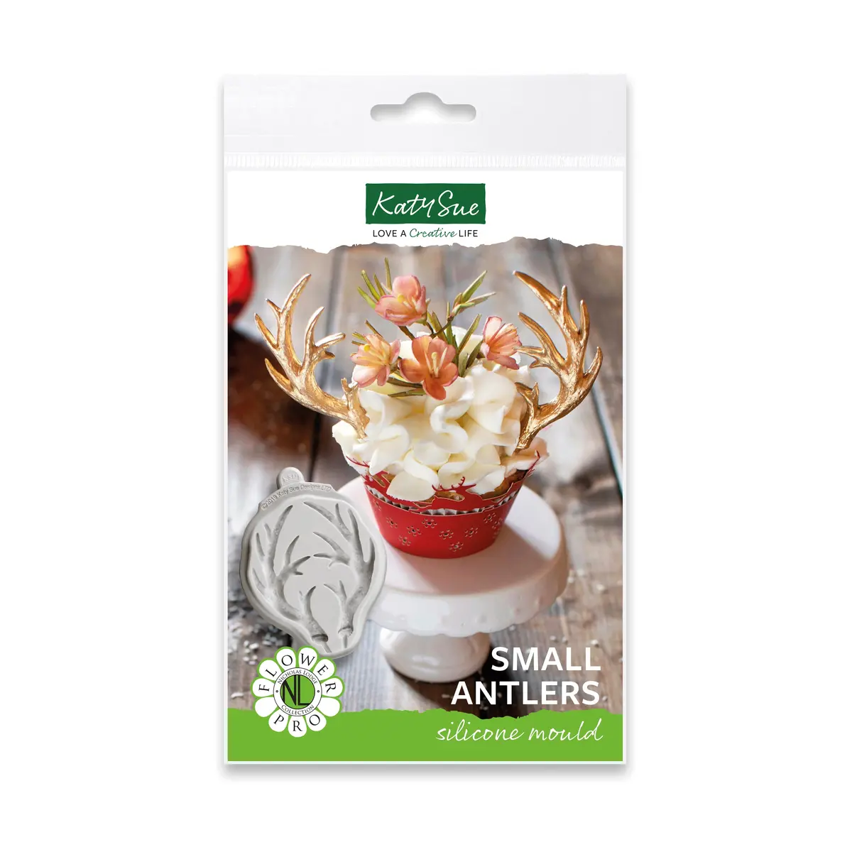 Flower Pro Small Antlers Silicone Mould 1