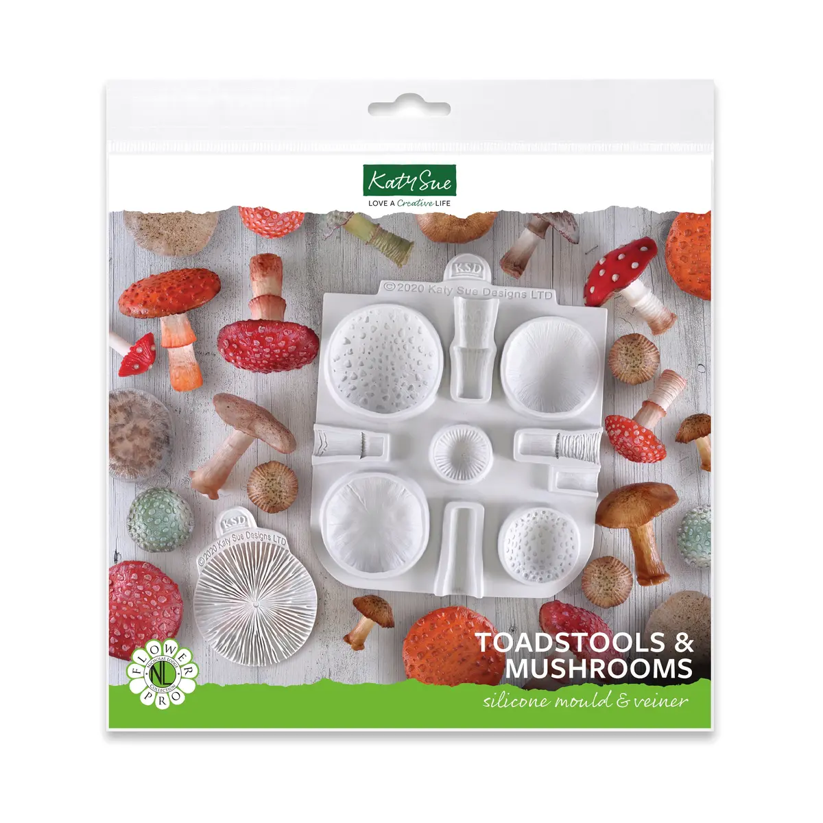 Flower Pro Toadstools And Mushrooms Mould And Veiner 1