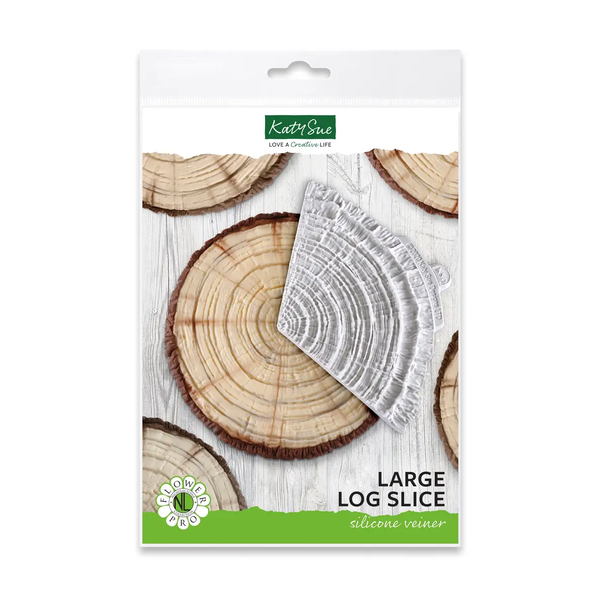 Flower Pro Large Log Slice Veiner Silicone Mould 1