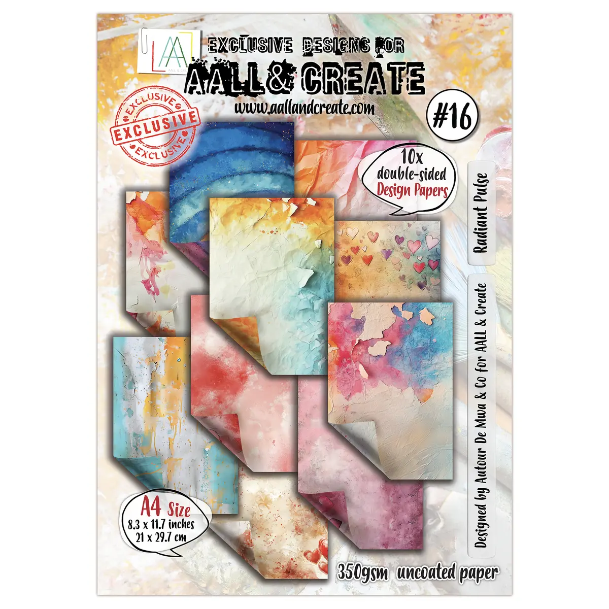 Aall And Create - A4 Design Paper - Radiant Pulse 1