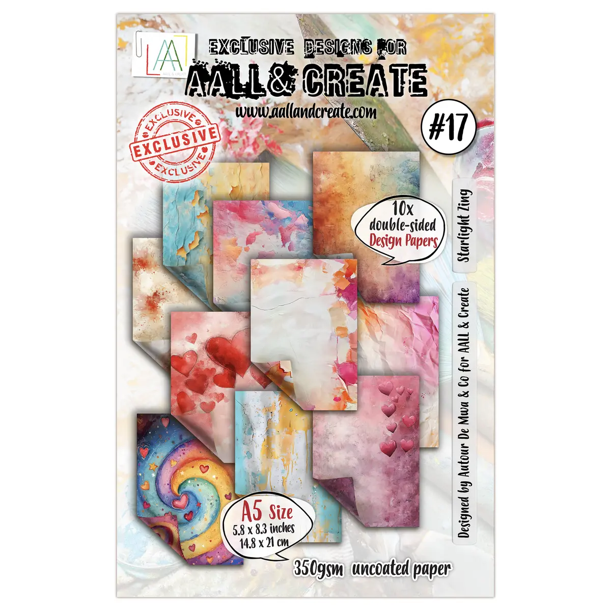 Aall And Create - A5 Design Paper - Starlight Zing 1