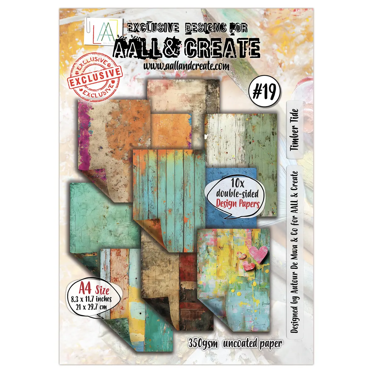 Aall And Create - A4 Design Paper - Timber Tide 1