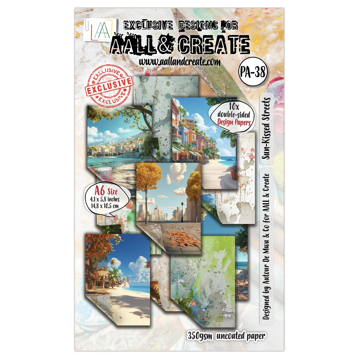 Aall And Create - A6 Design Paper - Sun-Kissed Streets 1