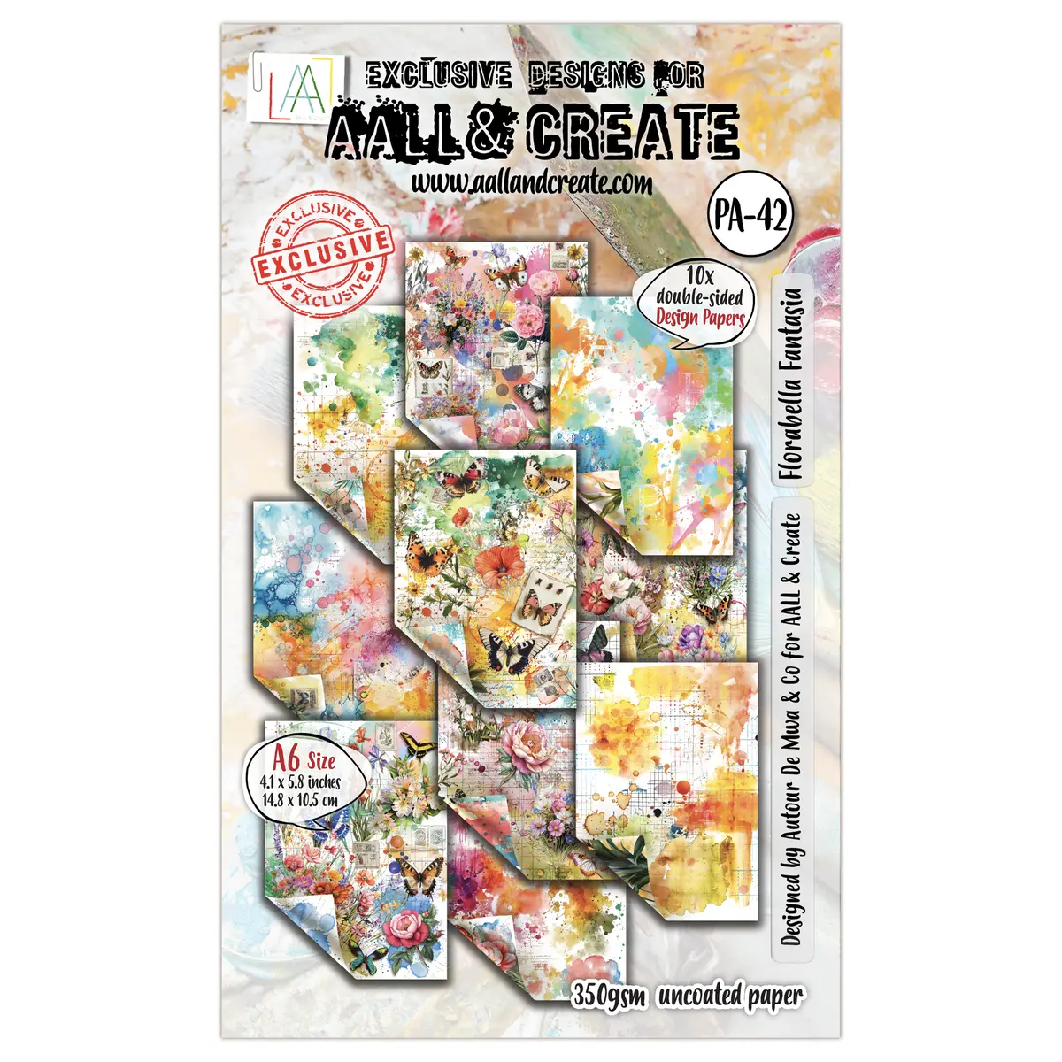Aall And Create - A6 Design Paper - Florabella Fantasia 1