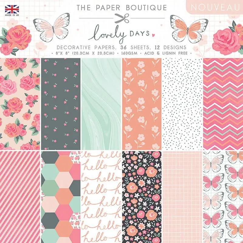 The Paper Boutique Lovely Days 8X8 Paper Pad 1