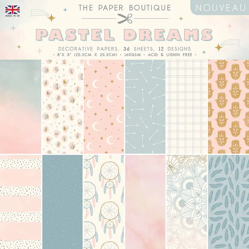 The Paper Boutique Pastel Dreams 8X8 Paper Pad 1