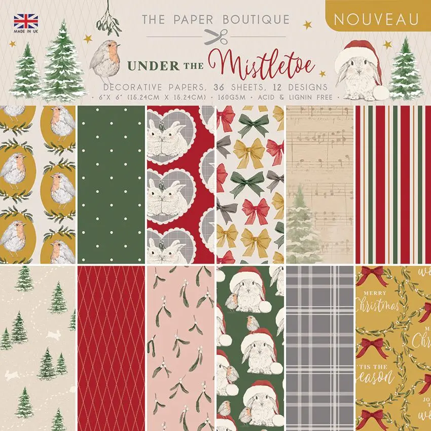 The Paper Boutique Under The Mistletoe 6X6 Paper Pad 1