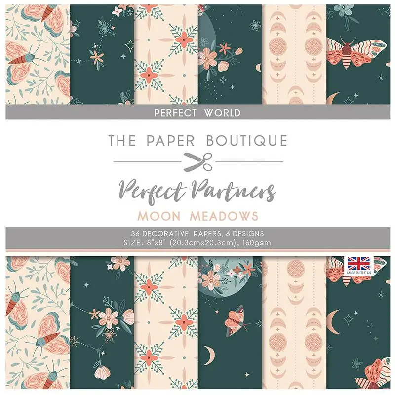 The Paper Boutique Perfect Partners - Moon Meadows 8X8 Florals 1