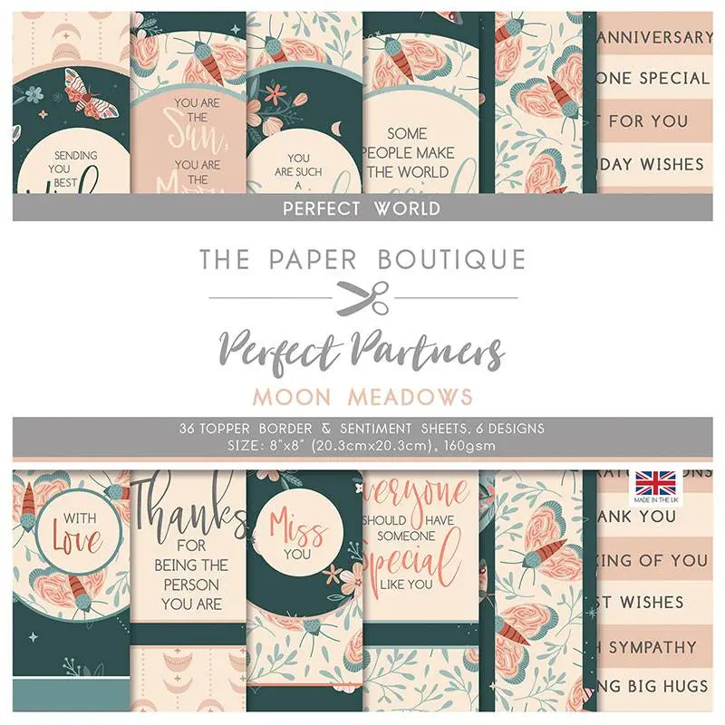 The Paper Boutique Perfect Partners - Moon Meadows 8X8 Toppers 1