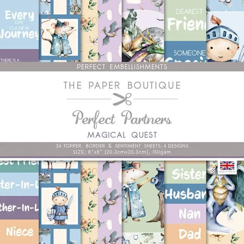 The Paper Boutique Perfect Partners - Magical Quest 8 In X 8 In Embellishments 1