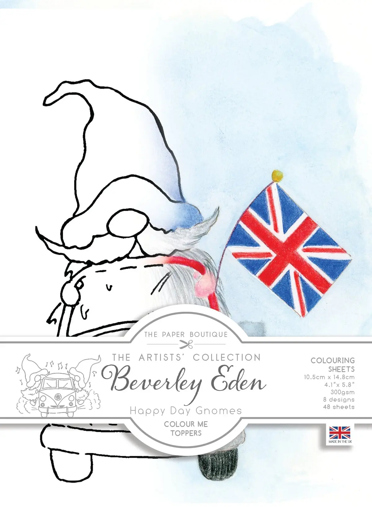 The Paper Boutique Happy Day Gnomes Colour Me Toppers Collection 1