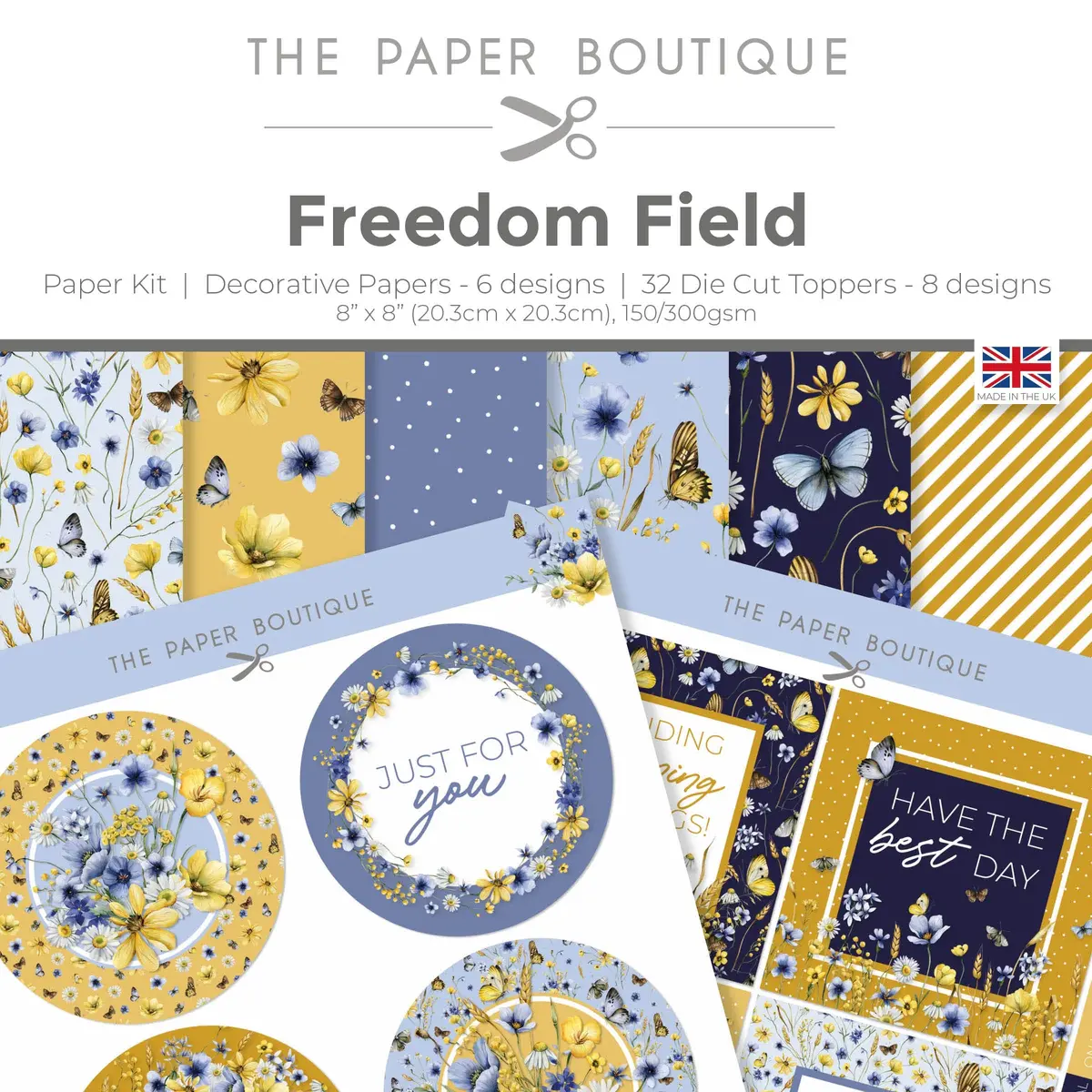 The Paper Boutique Freedom Field Paper Kit 1