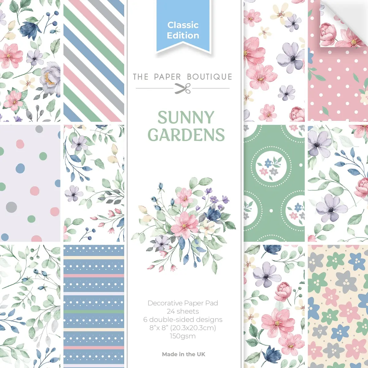 The Paper Boutique Sunny Gardens 8 In X 8 In Decorative Paper Pad 1