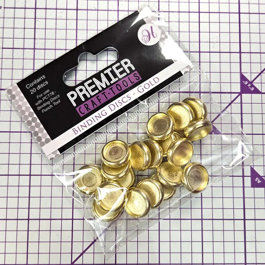 Premier Craft Tools - Binding Discs - Gold 1