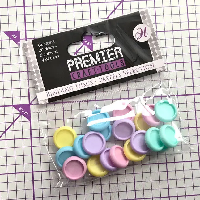 Premier Craft Tools - Binding Discs - Pastels Selection 1