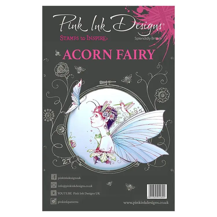 Pink Ink Designs A5 Clear Stamp Set Acorn Fairy 1