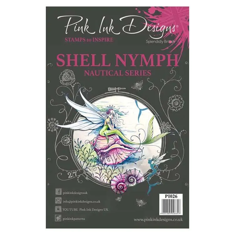 Pink Ink Designs A5 Clear Stamp Shell Nymph 1