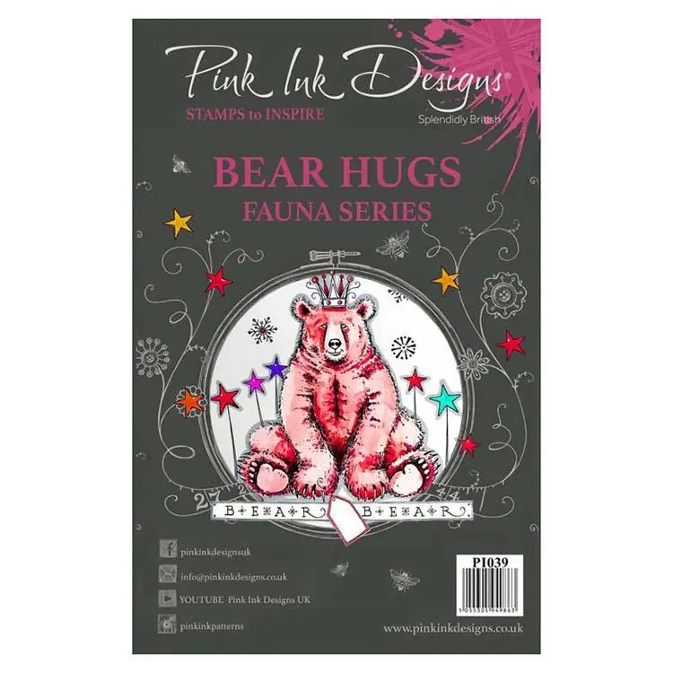 Pink Ink Designs Clear Stamp Bear Hugs 1