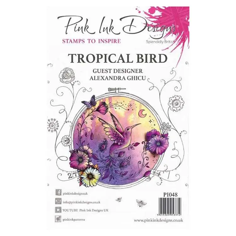 Pink Ink Designs Clear Stamp Tropical Bird 1