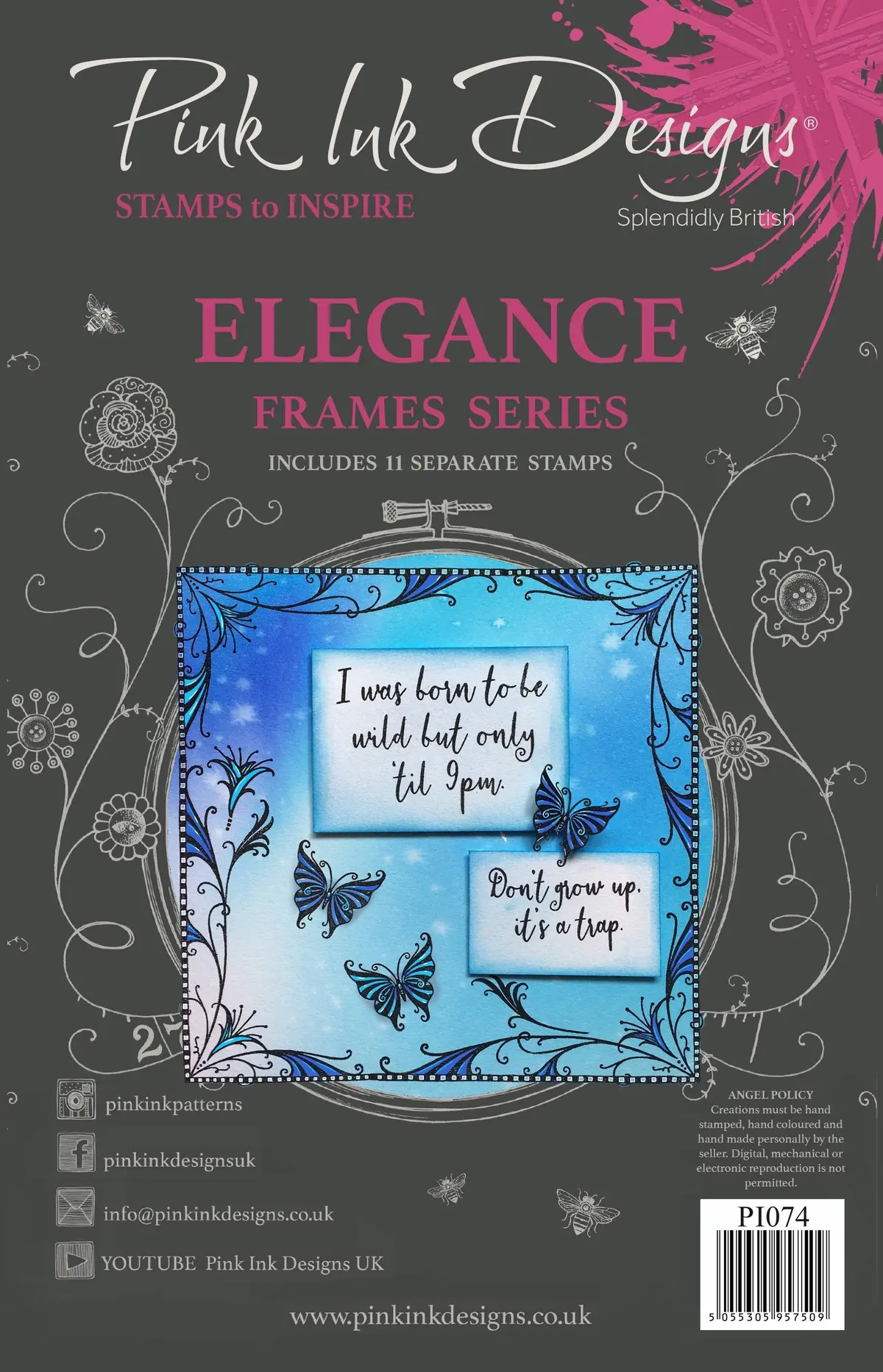Elegance A5 Clear Stamp Set 1